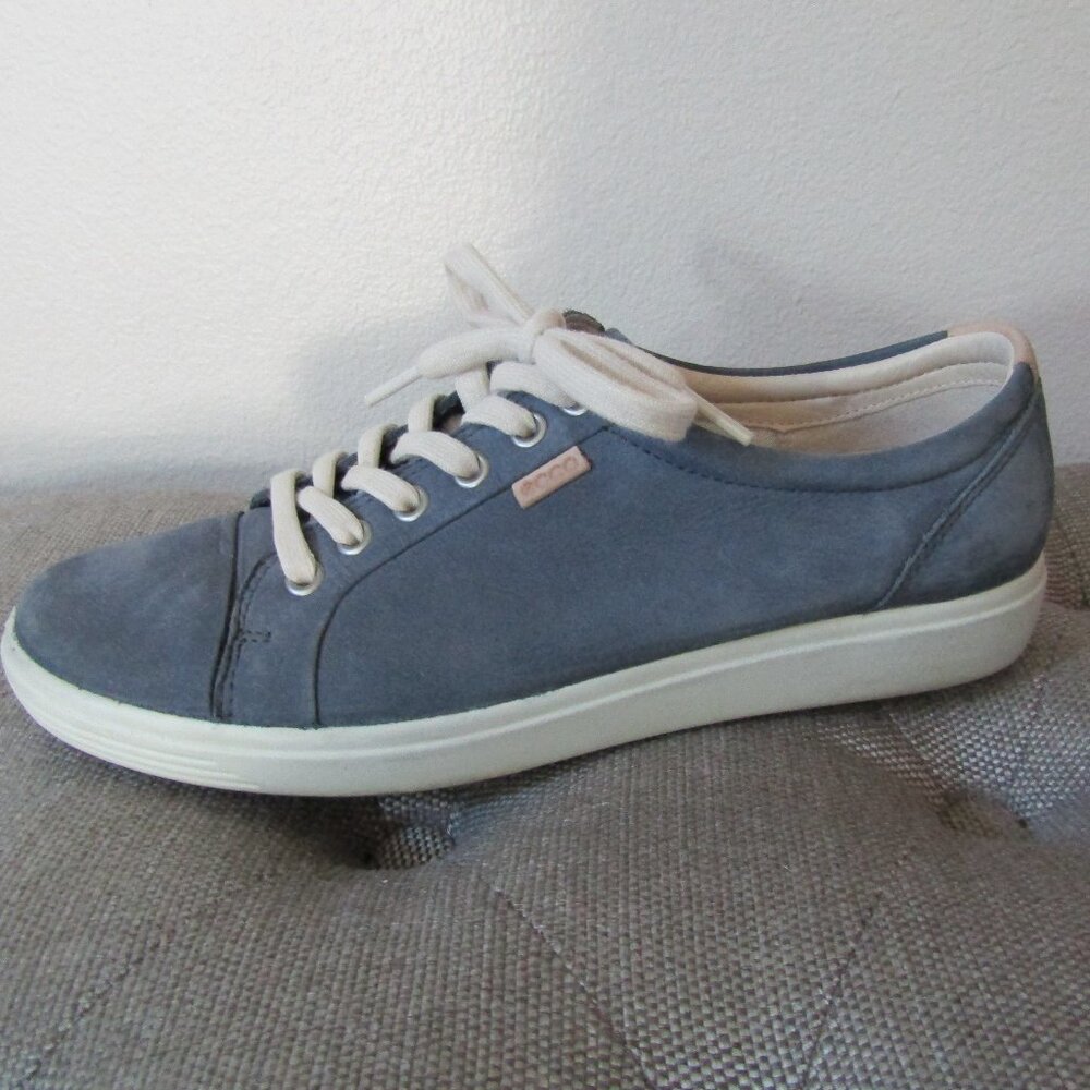 ECCO Nubuck Leather Sneaker EU 40/US 9 - Picture 6 of 13